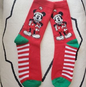 Mickey Mouse holiday socks women's